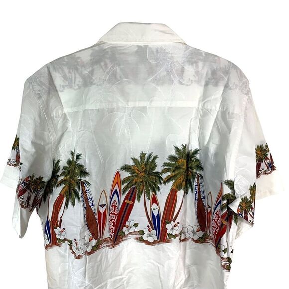 Favant Hawaiian Palm Surf Button Down Shirt - Picture 4 of 9